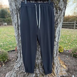 Vuori Charcoal Joggers with White Drawstring
